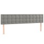 vidaXL Boxspringbett mit Matratze Hellgrau 180x200 cm Samt vidaXL Boxspringbett mit Matratze Hellgrau 180x200 cm Samt