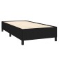 vidaXL Boxspringbett mit Matratze Schwarz 90x200 cm Stoff vidaXL Boxspringbett mit Matratze Schwarz 90x200 cm Stoff