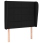 vidaXL Boxspringbett mit Matratze Schwarz 90x200 cm Stoff vidaXL Boxspringbett mit Matratze Schwarz 90x200 cm Stoff