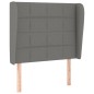 vidaXL Boxspringbett mit Matratze Dunkelgrau 100x200 cm Stoff vidaXL Boxspringbett mit Matratze Dunkelgrau 100x200 cm Stoff