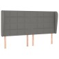vidaXL Boxspringbett mit Matratze Dunkelgrau 200x200 cm Stoff vidaXL Boxspringbett mit Matratze Dunkelgrau 200x200 cm Stoff