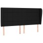 vidaXL Boxspringbett mit Matratze Schwarz 160x200 cm Stoff vidaXL Boxspringbett mit Matratze Schwarz 160x200 cm Stoff