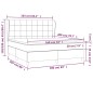 vidaXL Boxspringbett mit Matratze Schwarz 160x200 cm Stoff vidaXL Boxspringbett mit Matratze Schwarz 160x200 cm Stoff