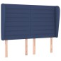 vidaXL Boxspringbett mit Matratze Blau 140x190 cm Stoff vidaXL Boxspringbett mit Matratze Blau 140x190 cm Stoff