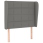 vidaXL Boxspringbett mit Matratze Dunkelgrau 90x190 cm Stoff vidaXL Boxspringbett mit Matratze Dunkelgrau 90x190 cm Stoff