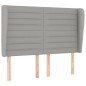 vidaXL Boxspringbett mit Matratze Hellgrau 140x190 cm Stoff vidaXL Boxspringbett mit Matratze Hellgrau 140x190 cm Stoff
