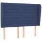 vidaXL Boxspringbett mit Matratze Blau 140x200 cm Stoff vidaXL Boxspringbett mit Matratze Blau 140x200 cm Stoff