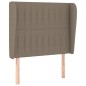 vidaXL Boxspringbett mit Matratze Taupe 90x190 cm Stoff vidaXL Boxspringbett mit Matratze Taupe 90x190 cm Stoff