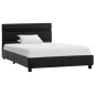 Bettgestell mit LED Schwarz Kunstleder 90x200 cm Bettgestell mit LED Schwarz Kunstleder 90x200 cm