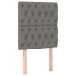 vidaXL Boxspringbett mit Matratze Dunkelgrau 80x200 cm Stoff vidaXL Boxspringbett mit Matratze Dunkelgrau 80x200 cm Stoff