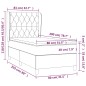 vidaXL Boxspringbett mit Matratze Dunkelgrau 80x200 cm Stoff vidaXL Boxspringbett mit Matratze Dunkelgrau 80x200 cm Stoff