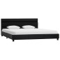 LED-Bettgestell Schwarz Kunstleder 160x200 cm LED-Bettgestell Schwarz Kunstleder 160x200 cm