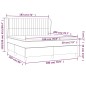 vidaXL Boxspringbett mit Matratze Hellgrau 180x200 cm Stoff vidaXL Boxspringbett mit Matratze Hellgrau 180x200 cm Stoff