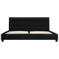 LED-Bettgestell Schwarz Kunstleder 160x200 cm LED-Bettgestell Schwarz Kunstleder 160x200 cm