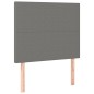 vidaXL Boxspringbett mit Matratze Dunkelgrau 100x200 cm Stoff vidaXL Boxspringbett mit Matratze Dunkelgrau 100x200 cm Stoff