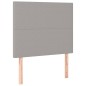 vidaXL Boxspringbett mit Matratze Hellgrau 90x200 cm Stoff vidaXL Boxspringbett mit Matratze Hellgrau 90x200 cm Stoff