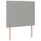 vidaXL Boxspringbett mit Matratze Hellgrau 80x200 cm Stoff vidaXL Boxspringbett mit Matratze Hellgrau 80x200 cm Stoff
