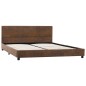 Bettgestell Braun Wildleder-Optik 120x200 cm Bettgestell Braun Wildleder-Optik 120x200 cm