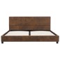 Bettgestell Braun Wildleder-Optik 120x200 cm Bettgestell Braun Wildleder-Optik 120x200 cm