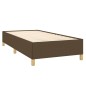 vidaXL Boxspringbett mit Matratze Dunkelbraun 100x200 cm Stoff vidaXL Boxspringbett mit Matratze Dunkelbraun 100x200 cm Stoff