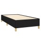 vidaXL Boxspringbett mit Matratze Schwarz 100x200 cm Stoff vidaXL Boxspringbett mit Matratze Schwarz 100x200 cm Stoff