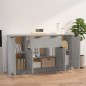 vidaXL Sideboards 3 Stk. Betongrau Holzwerkstoff vidaXL Sideboards 3 Stk. Betongrau Holzwerkstoff