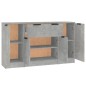 vidaXL Sideboards 3 Stk. Betongrau Holzwerkstoff vidaXL Sideboards 3 Stk. Betongrau Holzwerkstoff