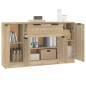 vidaXL Sideboards 3 Stk. Sonoma-Eiche Holzwerkstoff vidaXL Sideboards 3 Stk. Sonoma-Eiche Holzwerkstoff