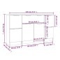 vidaXL Sideboards 3 Stk. Sonoma-Eiche Holzwerkstoff vidaXL Sideboards 3 Stk. Sonoma-Eiche Holzwerkstoff