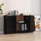 vidaXL Sideboards 3 Stk. Schwarz Holzwerkstoff vidaXL Sideboards 3 Stk. Schwarz Holzwerkstoff