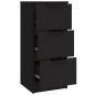 vidaXL Sideboards 3 Stk. Schwarz Holzwerkstoff vidaXL Sideboards 3 Stk. Schwarz Holzwerkstoff