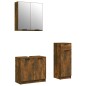 vidaXL 3-tlg. Badmöbel-Set Räuchereiche Holzwerkstoff vidaXL 3-tlg. Badmöbel-Set Räuchereiche Holzwerkstoff