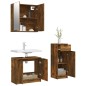 vidaXL 3-tlg. Badmöbel-Set Räuchereiche Holzwerkstoff vidaXL 3-tlg. Badmöbel-Set Räuchereiche Holzwerkstoff