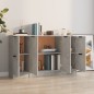 vidaXL Sideboards 3 Stk. Betongrau Holzwerkstoff vidaXL Sideboards 3 Stk. Betongrau Holzwerkstoff