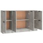 vidaXL Sideboards 3 Stk. Betongrau Holzwerkstoff vidaXL Sideboards 3 Stk. Betongrau Holzwerkstoff