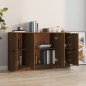 vidaXL Sideboards 3 Stk. Braun Eichen-Optik Holzwerkstoff vidaXL Sideboards 3 Stk. Braun Eichen-Optik Holzwerkstoff