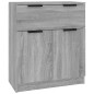 vidaXL Sideboards 3 Stk. Grau Sonoma Holzwerkstoff vidaXL Sideboards 3 Stk. Grau Sonoma Holzwerkstoff