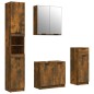 vidaXL 4-tlg. Badmöbel-Set Räuchereiche Holzwerkstoff vidaXL 4-tlg. Badmöbel-Set Räuchereiche Holzwerkstoff