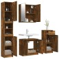 vidaXL 4-tlg. Badmöbel-Set Räuchereiche Holzwerkstoff vidaXL 4-tlg. Badmöbel-Set Räuchereiche Holzwerkstoff