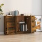 vidaXL Sideboards 3 Stk. Räuchereiche Holzwerkstoff vidaXL Sideboards 3 Stk. Räuchereiche Holzwerkstoff
