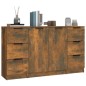 vidaXL Sideboards 3 Stk. Räuchereiche Holzwerkstoff vidaXL Sideboards 3 Stk. Räuchereiche Holzwerkstoff