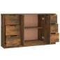 vidaXL Sideboards 3 Stk. Räuchereiche Holzwerkstoff vidaXL Sideboards 3 Stk. Räuchereiche Holzwerkstoff