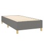 vidaXL Boxspringbett mit Matratze Dunkelgrau 80x200 cm Stoff vidaXL Boxspringbett mit Matratze Dunkelgrau 80x200 cm Stoff