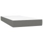 vidaXL Boxspringbett mit Matratze Dunkelgrau 80x200 cm Stoff vidaXL Boxspringbett mit Matratze Dunkelgrau 80x200 cm Stoff