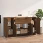 vidaXL Sideboards 3 Stk. Braun Eichen-Optik Holzwerkstoff vidaXL Sideboards 3 Stk. Braun Eichen-Optik Holzwerkstoff