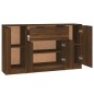 vidaXL Sideboards 3 Stk. Braun Eichen-Optik Holzwerkstoff vidaXL Sideboards 3 Stk. Braun Eichen-Optik Holzwerkstoff