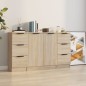 vidaXL Sideboards 3 Stk. Sonoma-Eiche Holzwerkstoff vidaXL Sideboards 3 Stk. Sonoma-Eiche Holzwerkstoff