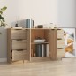 vidaXL Sideboards 3 Stk. Sonoma-Eiche Holzwerkstoff vidaXL Sideboards 3 Stk. Sonoma-Eiche Holzwerkstoff
