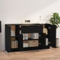 vidaXL Sideboards 3 Stk. Schwarz Holzwerkstoff vidaXL Sideboards 3 Stk. Schwarz Holzwerkstoff