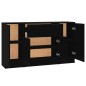 vidaXL Sideboards 3 Stk. Schwarz Holzwerkstoff vidaXL Sideboards 3 Stk. Schwarz Holzwerkstoff